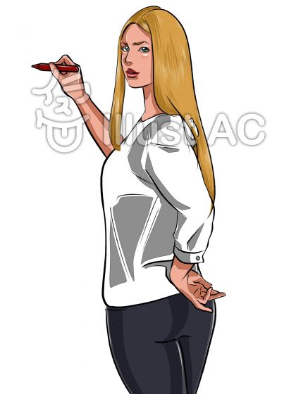 金髪美女イラスト No 無料イラストなら イラストac