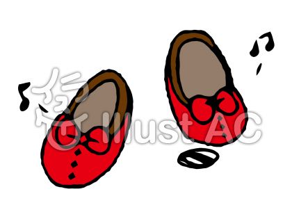 ステップを踏む赤い靴イラスト No 無料イラストなら イラストac