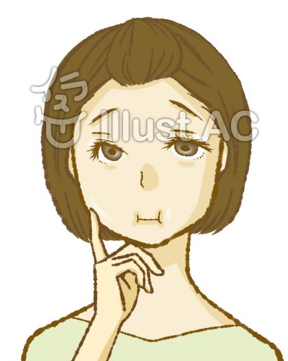 むくみ顔の女性イラスト No 無料イラストなら イラストac
