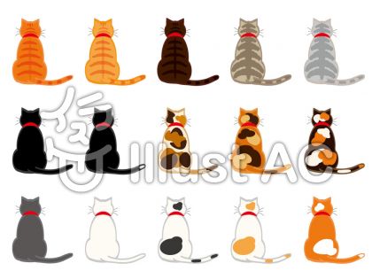 リアル 猫 イラスト 後ろ姿 最高の壁紙のアイデアcahd