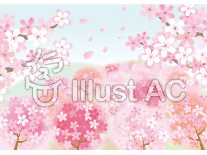 桜の壁紙イラスト 無料イラストなら イラストac