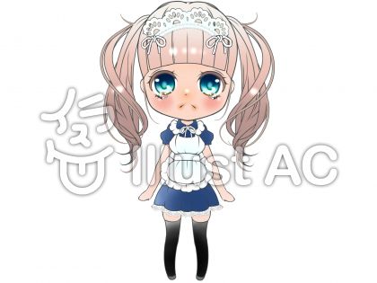 ミニキャラメイド 泣く イラスト No 無料イラストなら イラストac