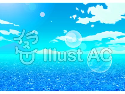 青い海 背景イラスト素材イラスト No 無料イラストなら イラストac