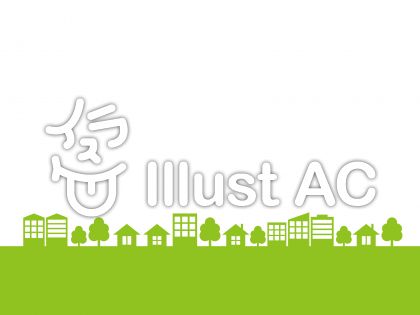 街並みシルエットイラスト 無料イラストなら イラストac