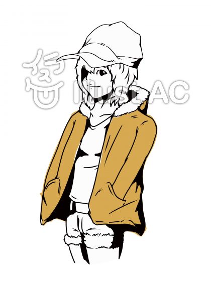 パーカーの女子イラスト No 無料イラストなら イラストac