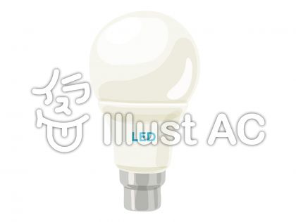 LED電球イラスト - No: 1413328／無料イラストなら「イラストAC」