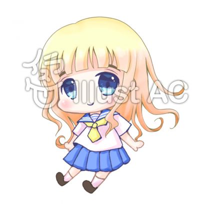 最も欲しかった 女の子 ロングヘア ミニキャラ イラスト