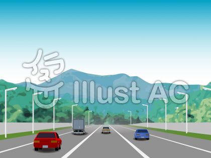 高速道路イラスト 無料イラストなら イラストac