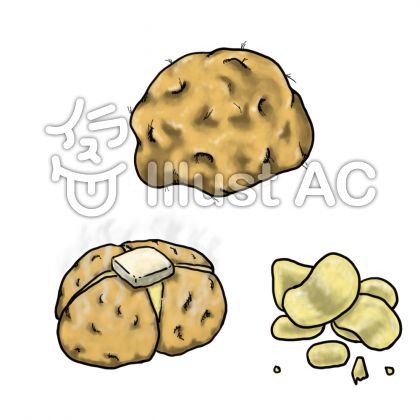 じゃがバターイラスト 無料イラストなら イラストac