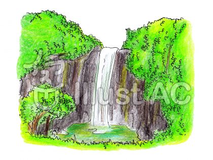 滝イラスト 無料イラストなら イラストac
