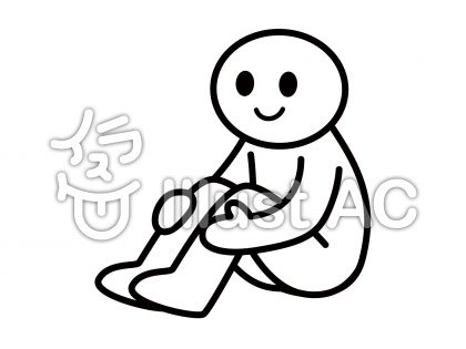 25 座ってる人 イラスト 簡単 イメージアニメのキャラクター