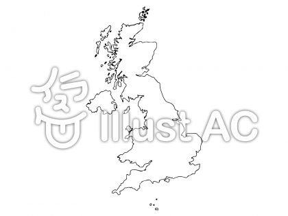 イギリス地図イラスト 無料イラストなら イラストac