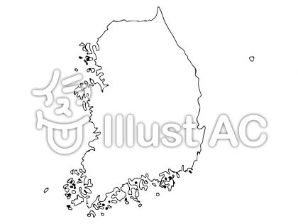 韓国地図イラスト 無料イラストなら イラストac