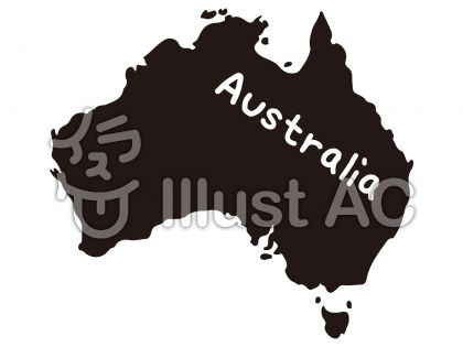 オーストラリア地図イラスト 無料イラストなら イラストac
