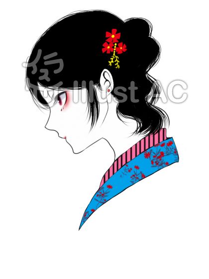 横顔美人イラスト No 1522448 無料イラストなら イラストac