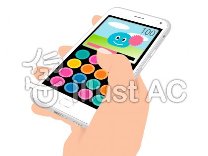 スマホ ゲーム 手持ちイラスト No 無料イラストなら イラストac