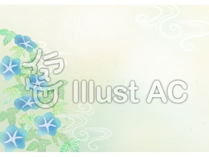 和柄素材053 朝顔の背景イラスト No 1529945 無料イラストなら イラストac