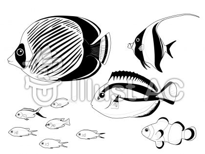 魚 イラスト フリー 白黒 ニスヌーピー 壁紙