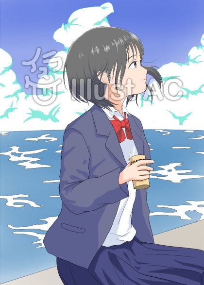 夏空女の子イラスト 無料イラストなら イラストac