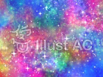 カラフル キラキラ宇宙柄壁紙イラスト No 無料イラストなら イラストac