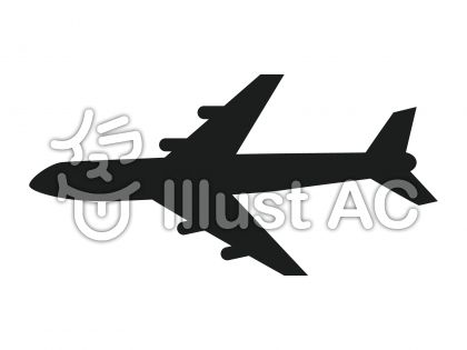 飛行機 シルエットイラスト No 1562943 無料イラストなら イラストac