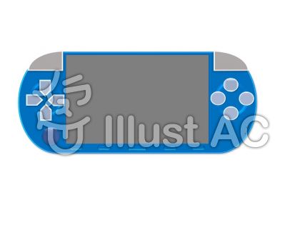 携帯ゲーム機 青 イラスト No 無料イラストなら イラストac