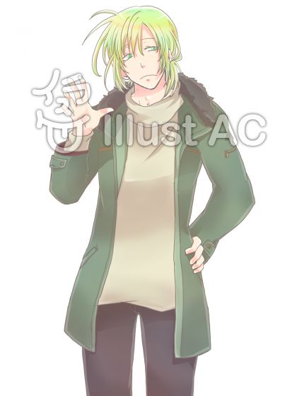 冬服男性立ち絵 怒 イラスト No 無料イラストなら イラストac