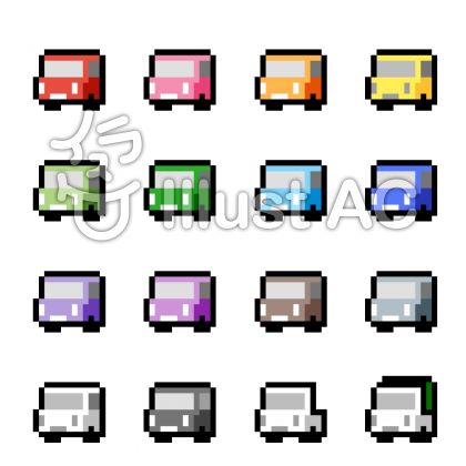 ドット絵 車 軽ワゴン 16x16イラスト No 無料イラストなら イラストac