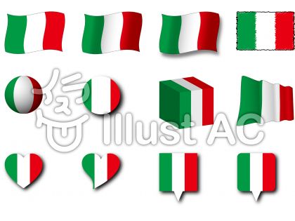 イタリアの国旗イラスト No 無料イラストなら イラストac