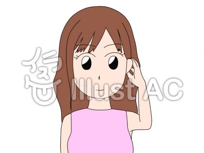 髪をかきあげるイラスト 無料イラストなら イラストac