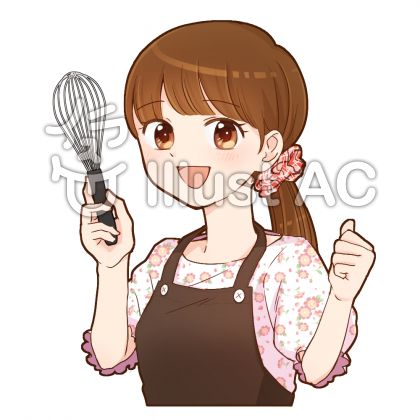 料理する女の子イラスト No 1766244 無料イラストなら イラストac