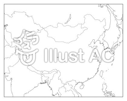 中国 台湾白地図イラスト No 無料イラストなら イラストac