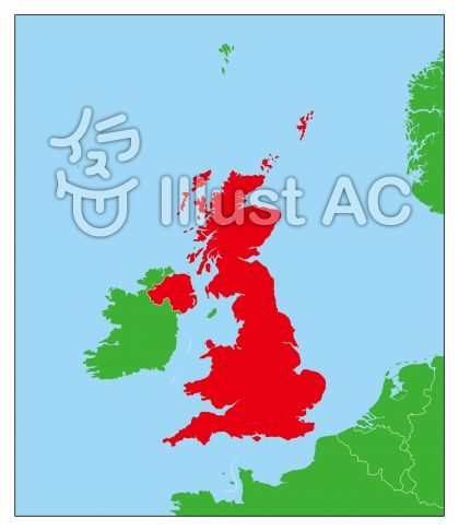 イギリス地図イラスト 無料イラストなら イラストac