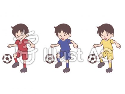 サッカー少年 リフティングイラスト No 無料イラストなら イラストac