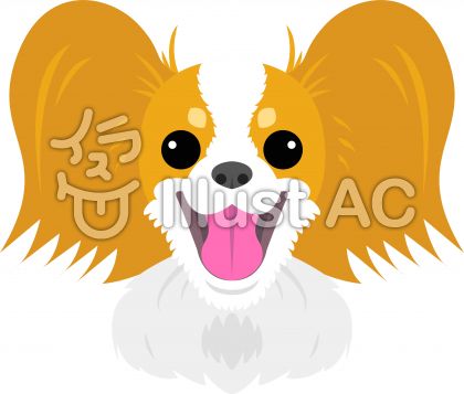パピヨンイラスト 無料イラストなら イラストac