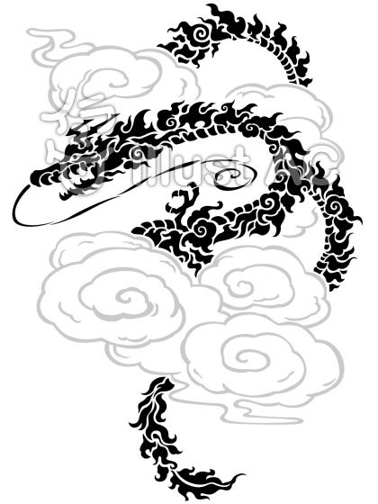 ドラゴンシルエットイラスト 無料イラストなら イラストac