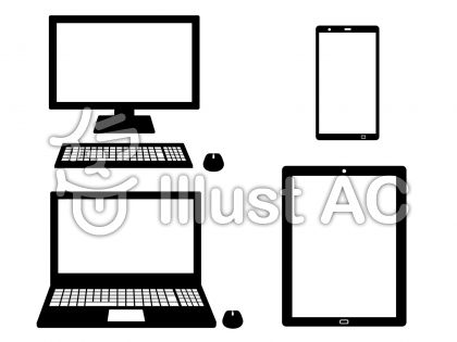 タブレットパソコンイラスト 無料イラストなら イラストac