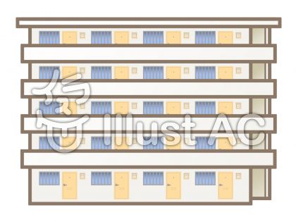 35 団地 イラスト