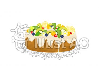 シフォンケーキイラスト 無料イラストなら イラストac