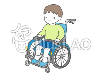 女の子 車椅子 イラスト 簡単 ディズニー チケット プレゼン