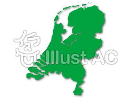 オランダ地図イラスト 無料イラストなら イラストac