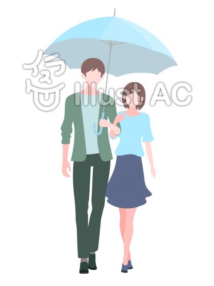 相合傘イラスト 無料イラストなら イラストac