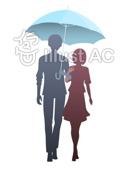 相合傘イラスト 無料イラストなら イラストac