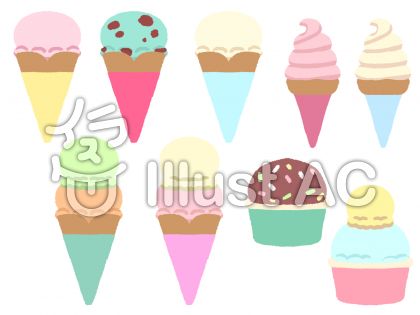 かわいいアイスクリームイラスト 無料イラストなら イラストac