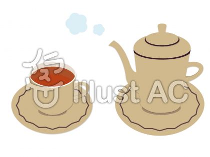 紅茶を飲むイラスト 無料イラストなら イラストac