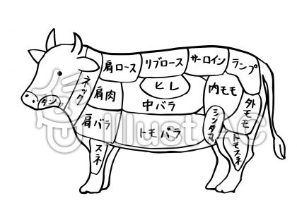 牛肉部位イラスト 無料イラストなら イラストac