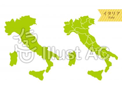 イタリア地図イラスト 無料イラストなら イラストac