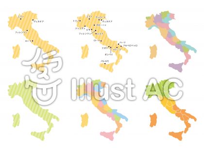 イタリア地図イラスト 無料イラストなら イラストac