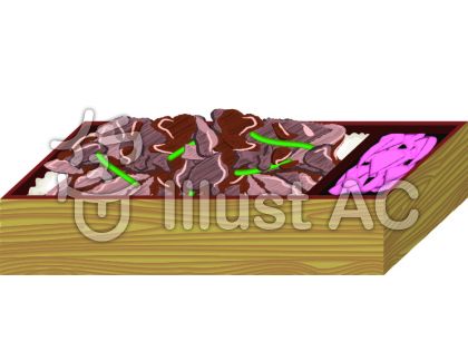 焼肉弁当イラスト 無料イラストなら イラストac