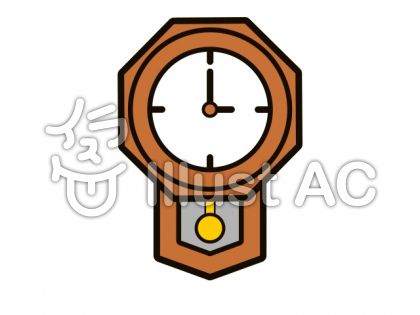 振り子時計イラスト 無料イラストなら イラストac